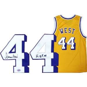Jerry West Autographed Jersey   with HOF 79 Inscription