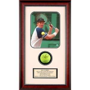 Jim Courier Autographed Tennis Ball Shadowbox
