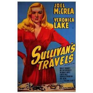  Sullivans Travels Poster 27x40 Joel McCrea Veronica Lake 