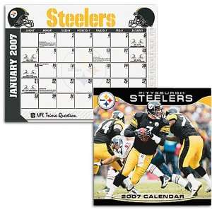  Steelers John F Turner NFL Wall and Desk Calendar Sports 