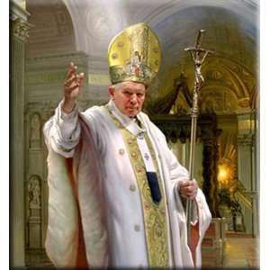   John Paul II 15x16 Streched Canvas Art by Shanks, Nelson Home
