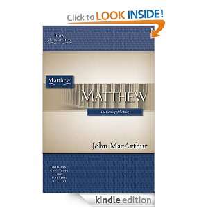 Matthew (MacArthur Bible Studies) John MacArthur  Kindle 