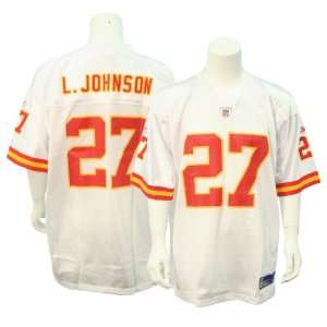  Kansas City Chiefs Larry Johnson #27 Adult Road White 
