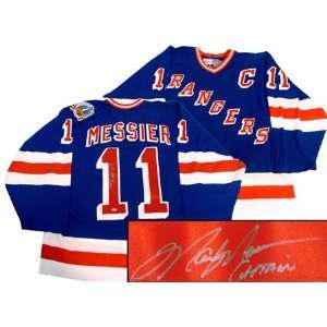 Mark Messier New York Rangers Autographed 1994 Stanley Cup Away Blue 