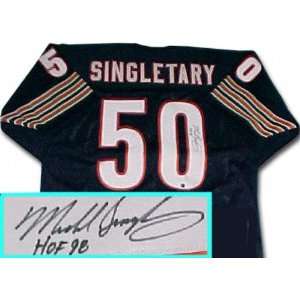 Mike Singletary Chicago Bears Autographed Throwback Jersey