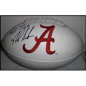 Nick Saban Signed University of Alabama logo football   Autographed 