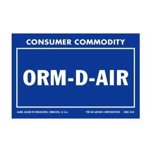  ORM D AIR Consumer Commodity Labels, orm 202, 1000 Per 
