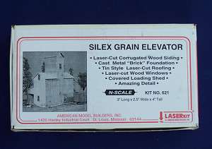 SILEX GRAIN ELEVATOR ~ LASER KIT by AMB ~ N SCALE  