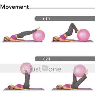 Yoga Gym Fitness Exercise Inflatable Ball 65cm + Pump  
