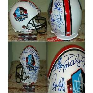  10 Hall of Famers Signed Proline Helmet Hall of Fame 