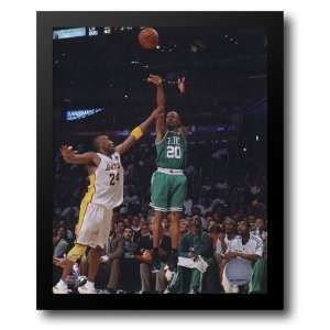 Ray Allen Game Two of the 2009 10 NBA Finals (#6) 12x14 Framed Art 