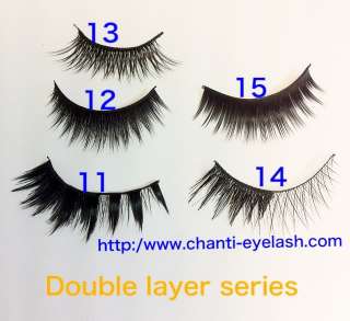   50 Pair False Eyelashes Eye Lashes Double layer Series Chanti eyelash