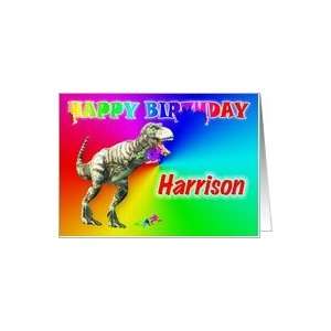  Harrison, T rex Birthday Card Eater Card Health 