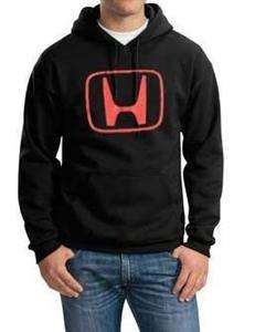   Logo Black Hooded Sweatshirt Car Racing Hoodie Brand New Flock  