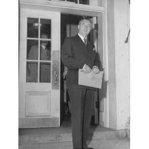  Justice Robert H. Jackson Standing Alone at Door of White 