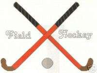 FIELD HOCKEY STICKS CROSS STITCH PATTERN counted  