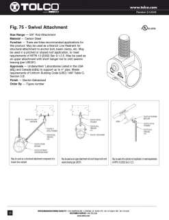  Swivel Attachments 10pc Lot Seismic Hanger Sprinkler Fittings  