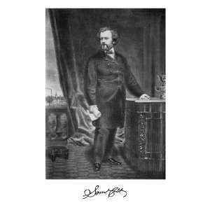 Samuel Colt Photo w/ Printed Signature