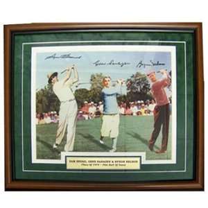 Sam Snead, Gene Sarazen & Byron Nelson Autographed PGA HOF Class of 