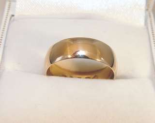   Yellow Gold 5.8mm Wide Comfort Fit Wedding Band   6.47 Grams  