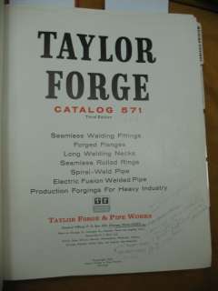  Forge Catalog 571, Pipe Works Forged Flanges Asbestos Welding Fittings