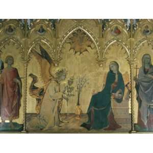 The Annunciation, Simone Martini, Uffizi, Florence, Tuscany, Italy 