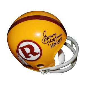 Sonny Jurgensen Washington Redskins Autographed Yellow Throwback Mini 