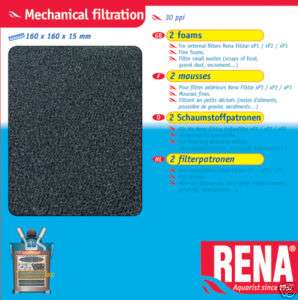 RENA FILTRATION FOAM 30 PPI 2 PACK FOR XP1/XP2/XP3/XP4  