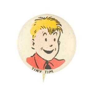 RARE Tiny Tim Pinback button from Kelloggs PEP cereal    Issued in 