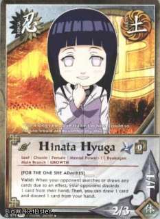 2X N 879 PARALLEL FOIL Hinata Hyuga C Naruto Card  