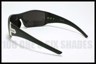 LOCS Cholo Hard Core Gangster Sunglasses Dark MATTE BLACK New