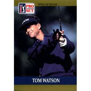  Tom Watson Autographed 1990 Pro Set Card Sports 