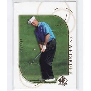   Authentic Golf Tom Weiskopf Gold Card #11 Rd 484/500 