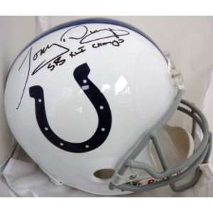  Tony Dungy Autographed Helmet   SB F S JSA Sports 