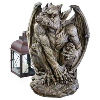 Gothic Bat Like Wings Gargoyle Guardian Statue. Medieval Display Prop 