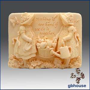 Silicone Mold – Forever Friends Series  Gardening Girls  
