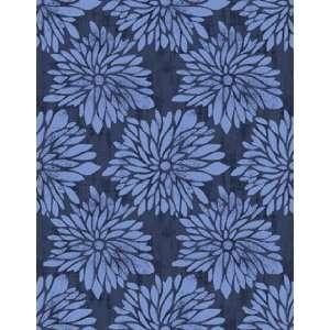 Ty Pennington Impressions Dahlia Blue by the Half Yard