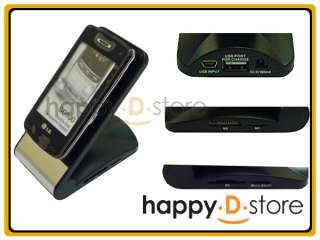 Phone Holder and USB Memory Card Reader (Black)
