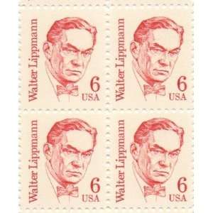 Walter Lippmann Set of 4 x 6 Cent US Postage Stamps NEW Scot 1849