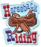 Girl/Boy HORSEBACK RIDING SADDLE Patch SCOUTS/GUIDES/HOMESCHOOL