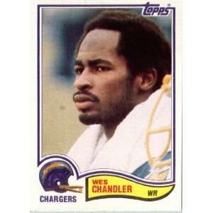  1982 Topps # 229 Wes Chandler San Diego Chargers Football 