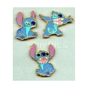   & Stitch Mini 3 Pins Set HTF JDS Japan Disney PIN 