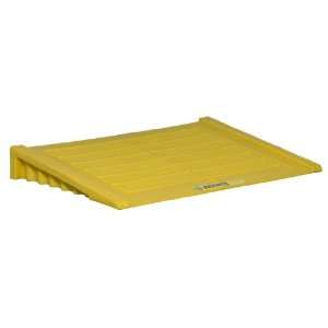 Justrite 28650 EcoPolyBlend Accumulation Centers Yellow Ramp for 2 