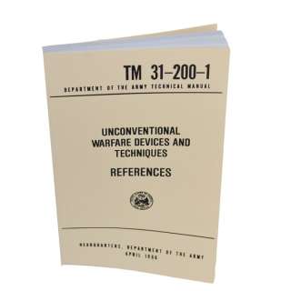   Unconventional Warfare Devices & Techniques Field Manual Guide Book
