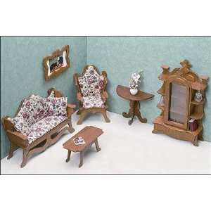  Greenleaf Dollhouses 7203 Living Room Furniture Kit Toys 