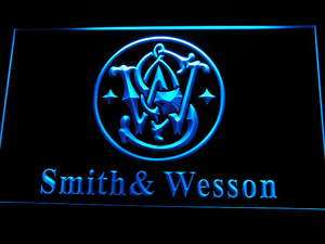 d239 b Smith & Wesson Gun Firearms Logo Neon Light Sign  