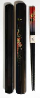 Yuzen Red Chopstick 22.5cm 090016 [w/Box] Japan  