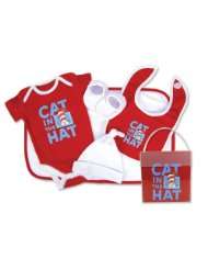 Trend Lab Dr. Seuss Cat In The Hat 5 Piece Gift Set, Red
