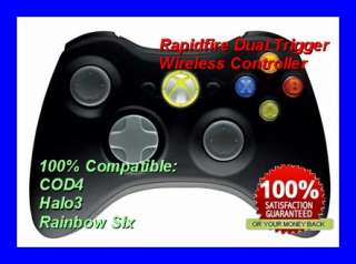 Xbox 360 Rapid Fire Controller BLACK for COD4 & Halo 3  