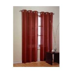  Cotton Grommet Curtain Set 84L Crimson